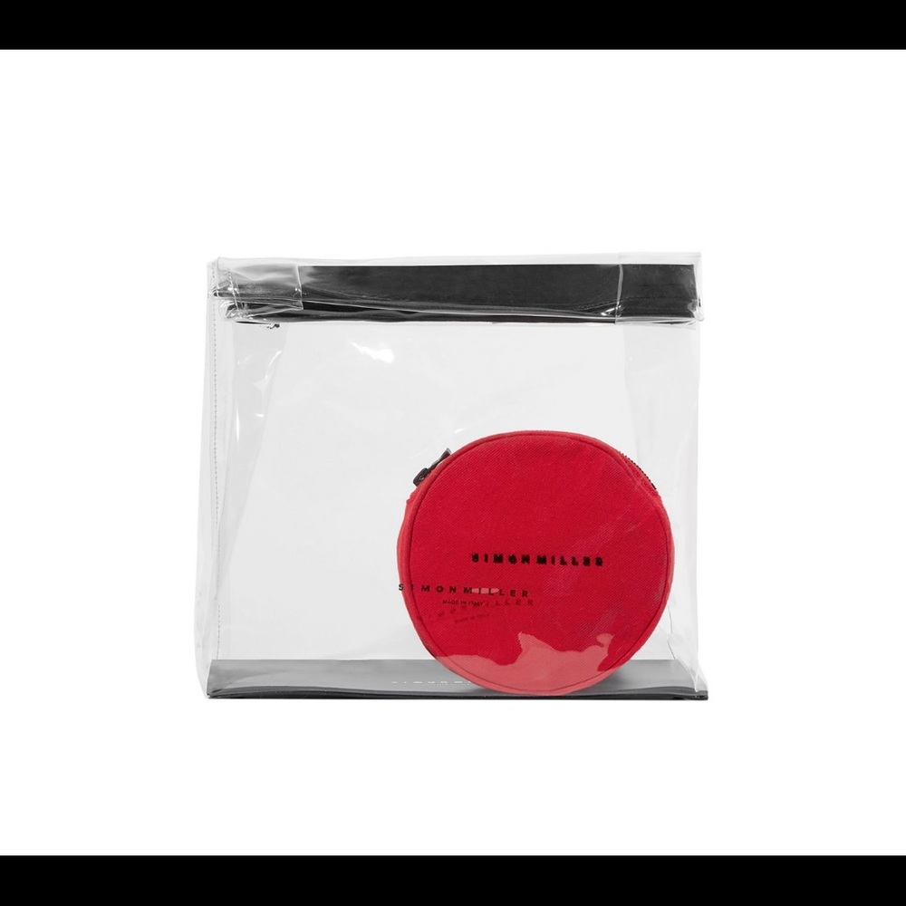 Simon Miller Lunchbag 30 leathertrimmed PVC clutch